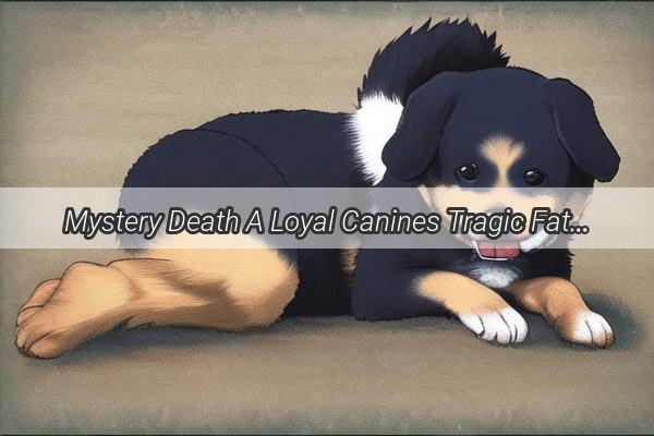 Mystery Death A Loyal Canines Tragic Fate Unveiled After Consuming Unknown Poisonous Substances